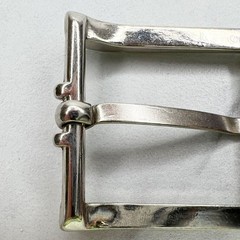 Silver Tone Simple Basic Belt Buckle
