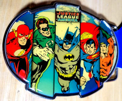 MUST SEE VARIATION ANTIQUE Justice League Of America Marvelous Belt Buckle X12/C
