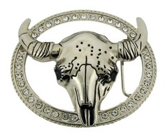 Texas Longhorn Bull Belt Buckles Mens Gold Silver Metal Western Cowgirl Cowboy