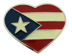 Puerto Rico Usa Flag Bandera puertorriquena Puertorriqueno San Juan Belt Buckles