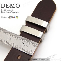 Wholesale Stainless Steel Belt loop Belt Buckle Keeper DIY Leather Craft 1.5 in
