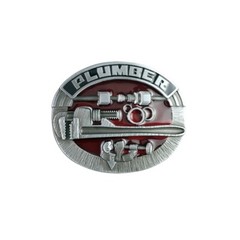 Vintage Style Enamel Trades Tradesman Belt Buckle Boucle de ceinture