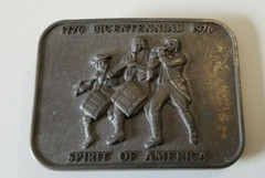 Belt Buckle 1776 Bicentennial 1976 Spirit Of America Vintage 1976