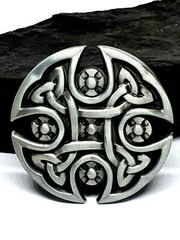Celtic Knot Belt Buckle Shield Cross For 40mm Belt Pagan Norse Viking Gift Uk