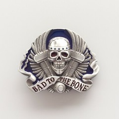 Vintage Style Enamel Skull Belt Buckle also Stock in the US