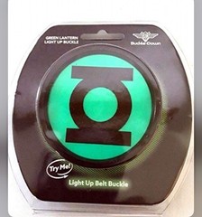 RARE Buckle-down DC Comics Green Lantern Signal Light Up Rechargeable Buckle