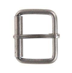1 1/2&Prime; Nickel Plated Single Prong Simple Roller Buckle