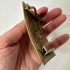 Vintage Brass Eagle Belt Buckle E Pluribus Unum US Great Seal Rectangular Plate