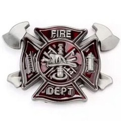Firefighter Truck Buckle – Fire Trucks Men Buckles Brigade Belt DIY Accessories