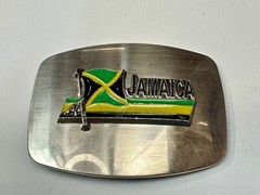 Jamaica Flag Novelty Jamaican Rasta Caribbean Montego Bay Belt Buckle