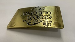 RH03118 VINTAGE 1970s **THE GRAND OLE OPRY** NASHVILLE MUSIC SOLID BRASS BUCKLE