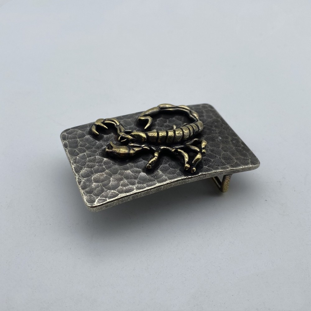 Vintage Old Silver Buckle,Mythology Scorpion- Auspicious Beast,Belt Hardwares
