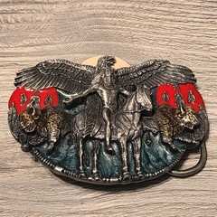Choice – Vintage Belt Buckle – Ducks, Coors, Broncos, NRA, Remington, Eagle