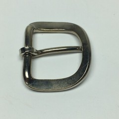 Vintage Replacement Belt Buckle Fits 1.2&Prime; Strap – Simple Basic Silver Tone 6A