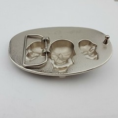 Pirate Skulls with Chain Belt Buckle