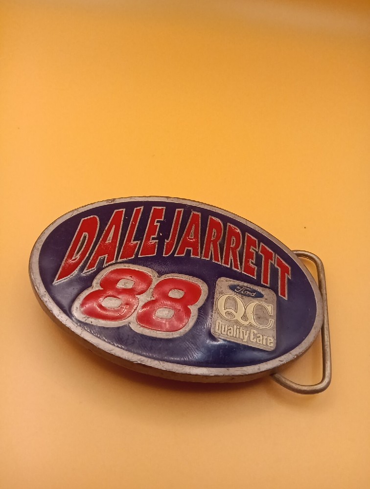 Dale Jarrett #88 3 Inch Oval Belt Buckle Ford Limited Edition #1842 Nice!