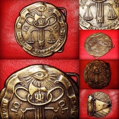 Buckle 60&rsquo;s Odd Fellows IOOF Eye of Providence Vintage Freemasonry USA JAPAN JP