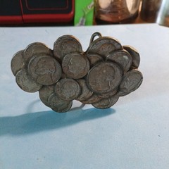 The Great American Buckle Co. Chicago 338 U.S. Coin Cluster Belt Buckle 1979.