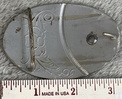 Vintage Horse Head Silver Tone 3-1/4 x 2-1/4 Oval Belt Buckle Fits 1.5 Inch Belt