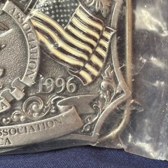 1996 NRA 125 Years Belt Buckle Western Style Numbered 950597 Factory Sealed