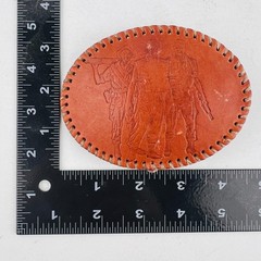 Vietnam War Memorial The Three Soldiers Statue Leather Stamped Belt Buckle