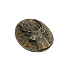 Vintage BPOE Elk&rsquo;s Club 1976 Hand Cast 3D Metal Belt Buckle RMC