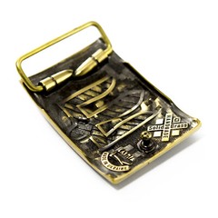Infantry belt buckle, Handmade Ukrainian military Mechanized Forces brass buckle