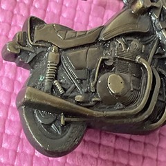 KAWASAKI BELT BUCKLE 1979 Bergamot Brass Works H-39 Made In USA Motorcycle