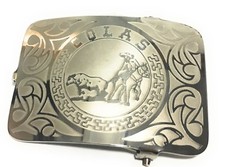 MEXICAN CHARRO WESTERN BELT BUCKLE. HEBILLA CHARRA COLEADERO CHARRO GEAR