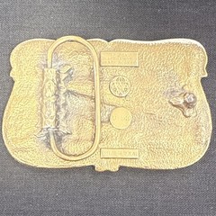 Vintage 1984 Bergamot Brass Works U-149 Steam Train 5473 Belt Buckle
