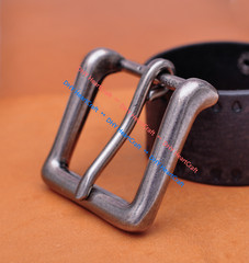Quality Heavy Sturdy Antique Square Prong Single Pin Buckle For 43mm Belt strap