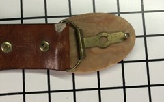 Incolay Stone Mothers And Fathers Italian Assoc. Buckle With Leather Belt