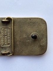 VTG Bridgestone DynaBuckle Eastern Electric 1991 Turnaround Brass Belt Buckle