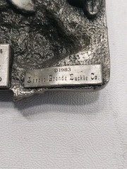 1984 Texas Commemorative Belt Buckle Limited Edition #1326/5000 Pewter Tone