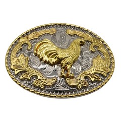 Rooster Gold Tone Western Belt Buckle for Men, Cool Cowgirl & Rodeo Styles