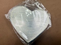 Beautiful Heart Shaped Textured Silver Color Ladies Soaked Project Belt Buckle