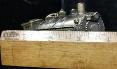 Vintage 1980 Belt Buckle Great American Buckle Co Train Steam Engine Signed #&rsquo;d
