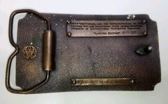 International Auto Wagon Limited Edition Belt Buckle Bergamot Brass Works 1974