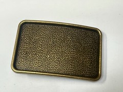 Brown Rectangular Raised Boarder Belt Buckle For Your Craft Project Or To Wear!
