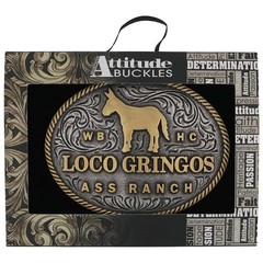 Montana Silversmiths Attitude Official Licensed Whiskey Bent Western Belt Buckle