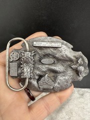 Vintage Belt Buckle Lot Michelob Grandpa Heavy