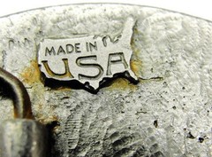 1994 Belt Buckle 1880 Train Engine Railroad Locomotive Made in USA Vintage