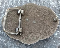 BULL RIDER RODEO WESTERN FLORAL RAISED 3D GOLD COLOR BULL COWBOY BELT BUCKLE