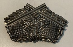 Dual Gun With Bullets Belt Buckle With Back Slot