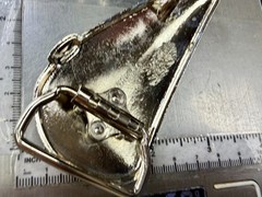 Motorcycle Hot Rod Flames Pink Enamel Gas Tank Buckle Rage Bikers Belt Buckle