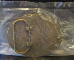 USA Olympic Shooting Team 1994 Brass Belt Buckle 46th Championships Milan Italy