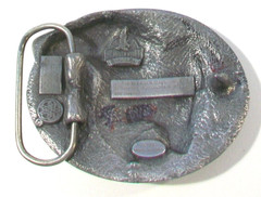 Men&rsquo;s Siskiyou American Bald Eagle Pewter Tone Belt Buckle, 1990