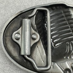 Microphone Sound Wave Belt Buckle Retro Music Rockabilly Metal