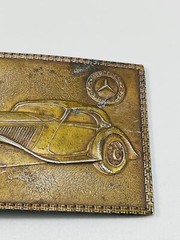 Vintage Lewis Buckles Chicago Mercedes Benz Cabriolet A Brass Belt Buckle