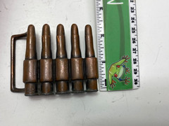 Metal Rifle Ammo Bullets Belt Buckle 2nd amendment
